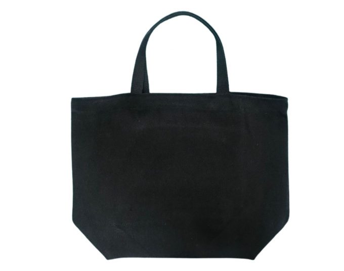 black hemp tote bag