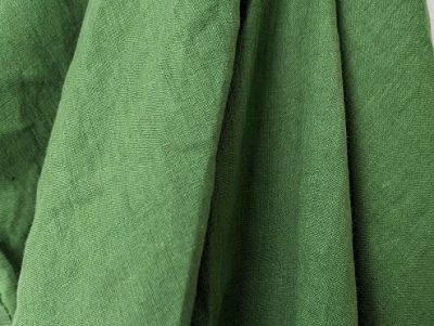 Luxurious green hemp linen, buy direct today